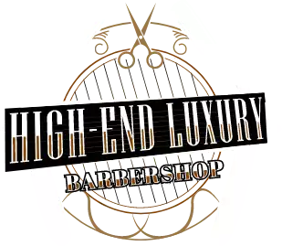 high end barbershop logo
