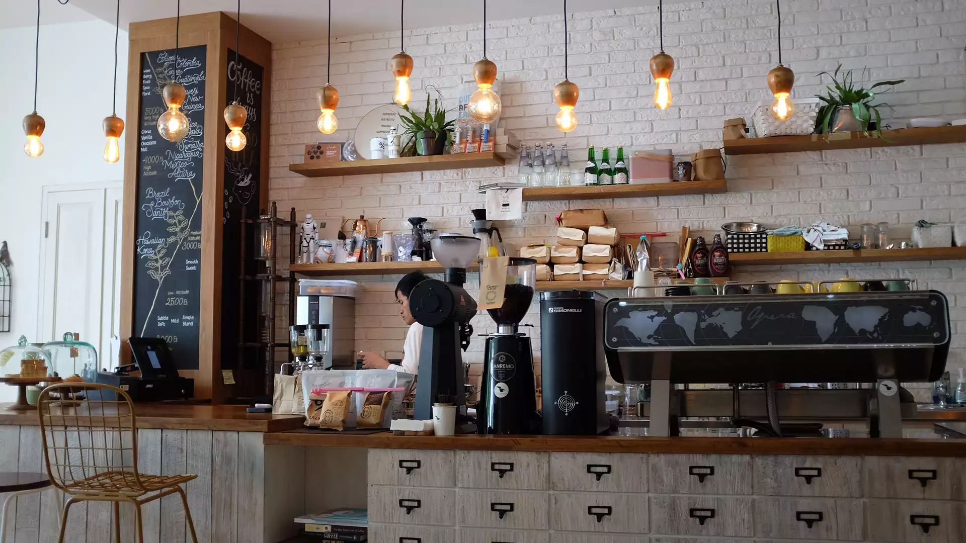 High end luxury barber coffee shop